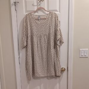 Altar Houseline Polka Dot Cream Women's Dress